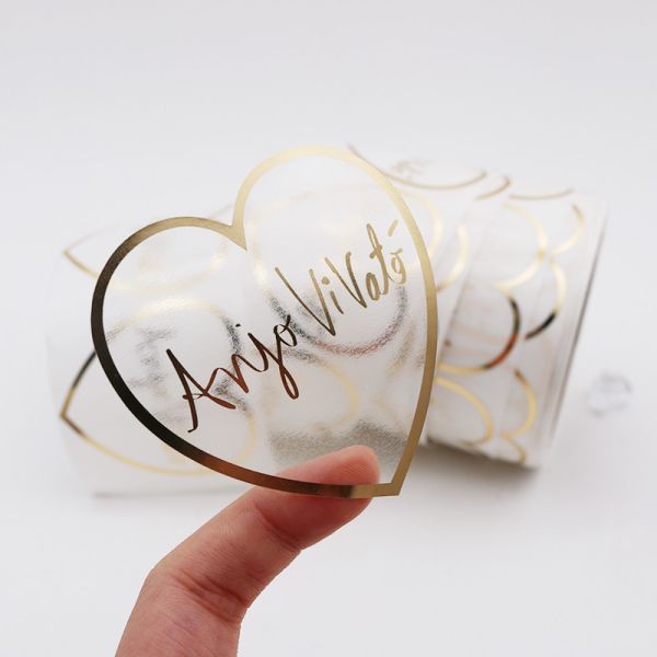 стикеры винила 1.57in прозрачные лоснистые пластиковые ясные завертывают повторно использованную косметическую пользу в бумагу