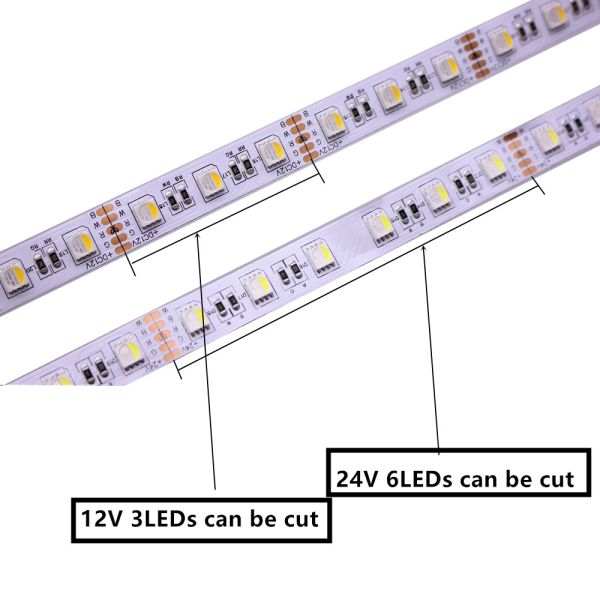 ROHS 5050 RGBW LED Strip Lights Warm White 3000k 20lm Rgbww Lights