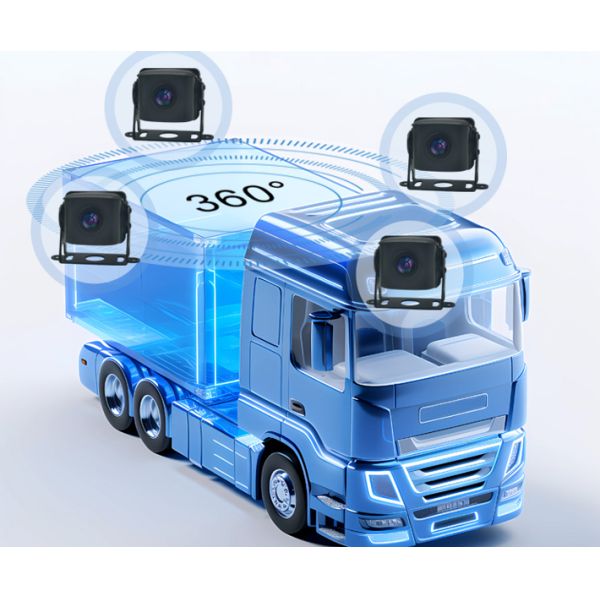 Монитор с зеркалом заднего вида ODM IP68 Harvester Car Security Camera Kit для навигации Все в одном дисплее