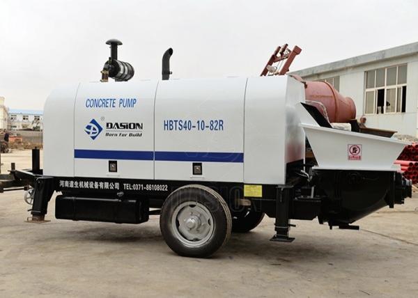 Elba Diesel Trailer Concrete Pump , High Efficiency Cement Grouting Pump