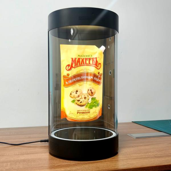 5.5/21.5/75 Inches 3D Hologram Cylinder Transparent Screen Interactive Holograms HoloTube