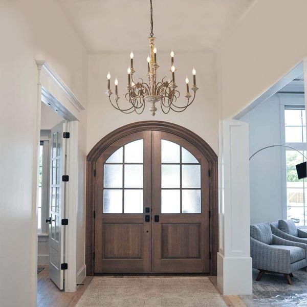 Luxury Style 20 Arms Pendant Light with 3500K Warm White LED Chandelier for Indoor Decorative Lighting