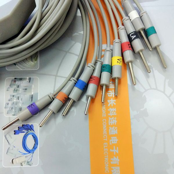 Philips HP Ecg Patient Cable 10 Lead Wires Needle AHA Philips Ecg Cables