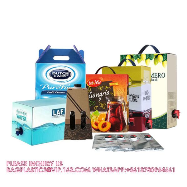 Custom Portable 1L/3L/5L/10L/20L Coffee Wine Edible Olive Oil Milk Tea Water Juice Drink BIB Bag In Box Dispenser