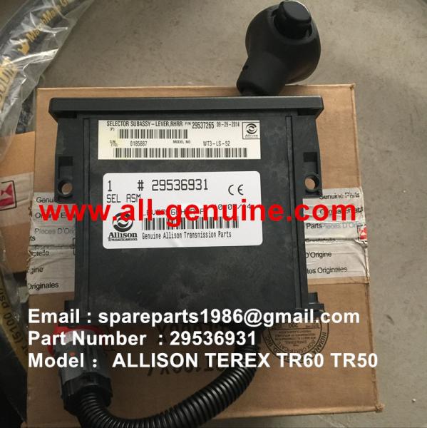 29536931 SELECTOR TEREX NHL DUMP TRUCK TR35 TR50 TR60 TR100 CUMMINS ALLISON UNIT RIG MT4400 MT3600 MT3300 MT3700 SANY