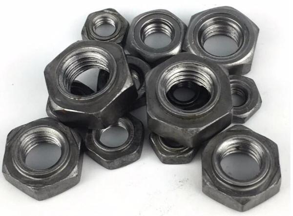 M4 X 12 Natural Color Heavy Hex Nuts Plain Hexagon Weld Nuts DIN929 / FB13681