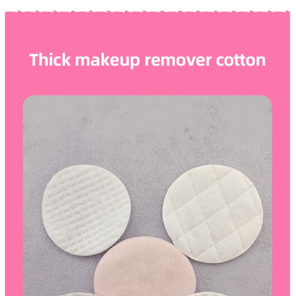 OEM Natural Remover Make up Cotton Face Pads 180g Cosmetic Round Cotton Facial Pad