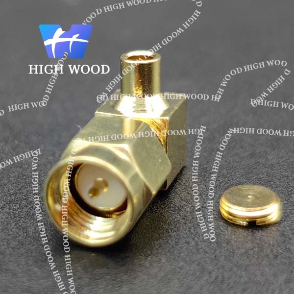 SMA Series RF Coaxial Connector,SMA-JWB-2， Right Angle Male Connector