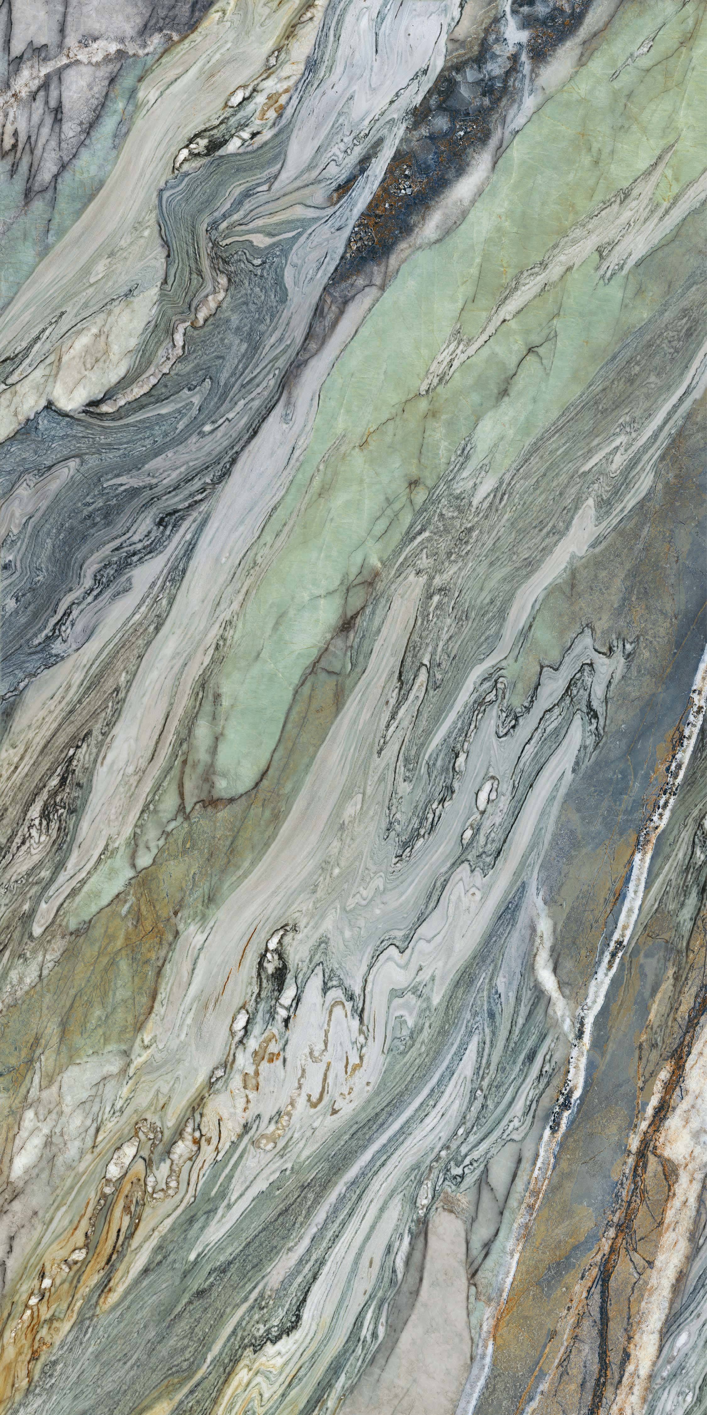 Firebrick and Stain-resistant Green 1600x3200x12mm Polished Sintered Stone Slab AAA Grade for Living Room and Project