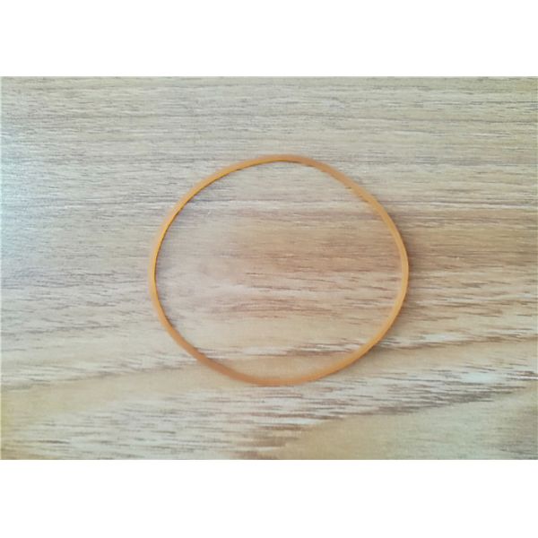 Waterproof Amber Small Rubber Bands / Money Rubber Bands 30-90 Shore A Hardness