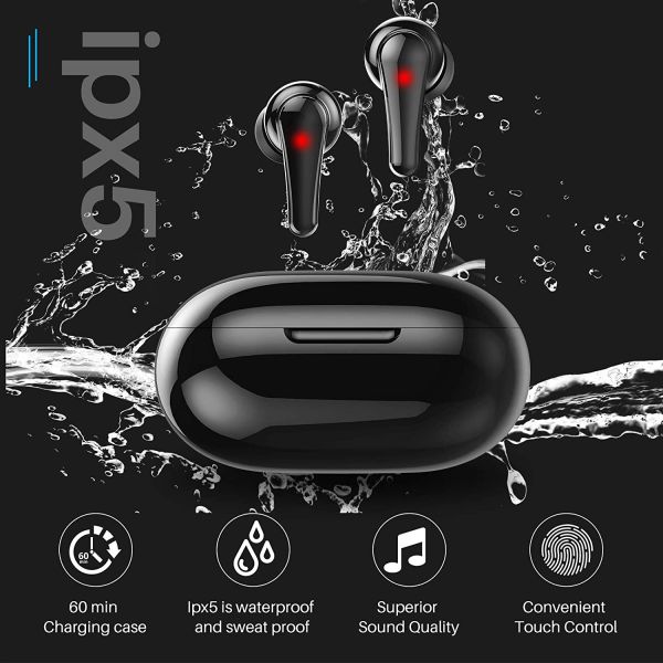 Bt5.0 Ipx5 True Wireless Stereo Sport Earhook Waterproof Wireless Earphones Headphone Earbuds
