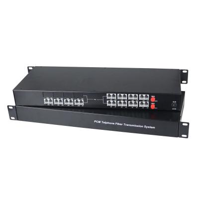 24 Channel Voice over Fiber Extender Highest Capacity Telephone System