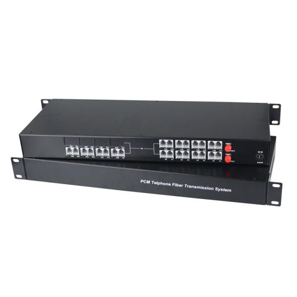 24 Channel Voice over Fiber Extender Highest Capacity Telephone System