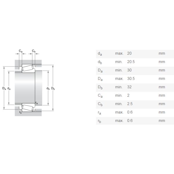 1/6 302 Series Oem Bearing 30202 30203 30204 30205 30206 30207 30208 30209 15*35*11.75