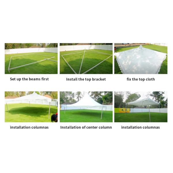 10X20 Heavy Duty Party Tents Events Aluminium Waterproof Outdoor Pvc Pagoda Tent