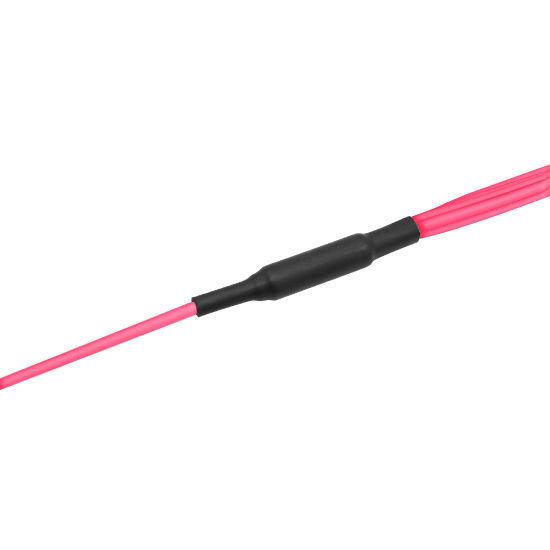 2m (7ft) MPO Female to 4 LC UPC Duplex OM4 50/125 Multimode Fiber Breakout Cable, 8 Fibers Type B, Elite, LSZH, Aqua/Vio