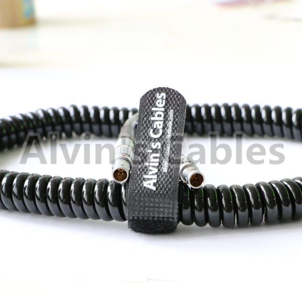 Мужчина 4 Пин к кабелю извива 4 Пин мужскому спиральному для камеры скрепления АРРИ Алекса Терадек