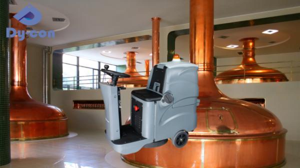 Beer Spill Cleanup Machine - Ride-On Scrubber For Breweries