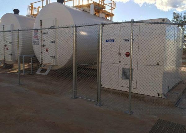SS 5ft High Chain Link Fence , 20m/Roll Cyclone Mesh Fencing