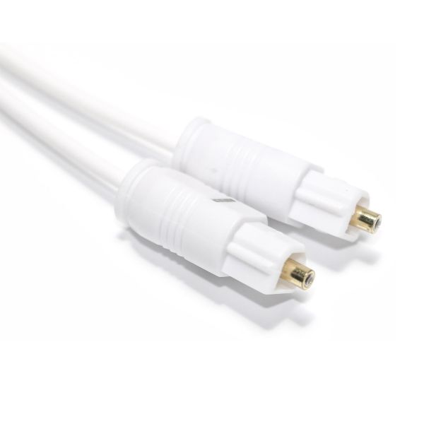 Заводской магазин Цифровой оптический аудиокабель Белый Toslink SPDIF Ультратонкий для домашней звуковой панели Mini CD
