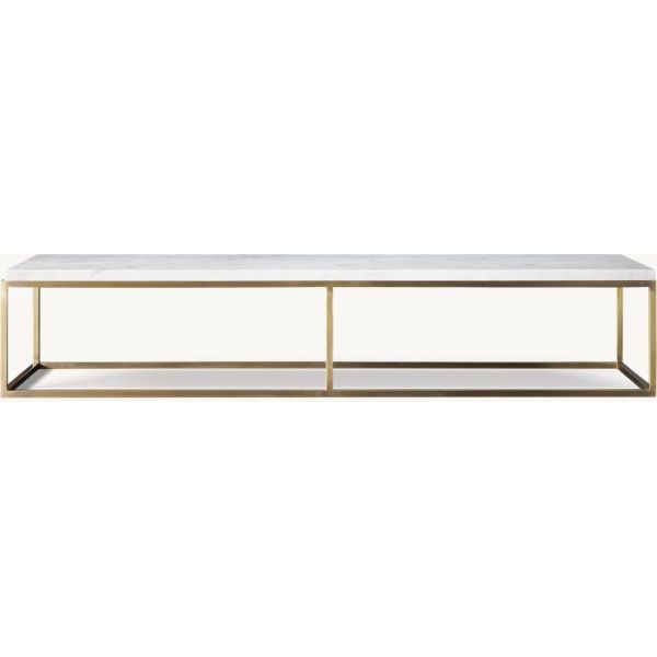 Stainless Steel And Sintered Stone Top Coffee Table Furniture For Modern Homes