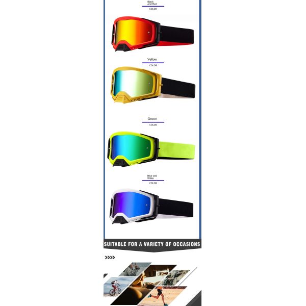 2025 New Model Colorful Coated Ski Goggles - Factory Customized - Anti-fog and Anti-glare Multi-color Snowfield Eye Protection Equipment