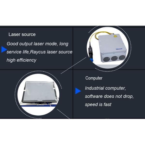 100X100MM Portable Laser Engraving Machine For Stainless Steel , Laser Marking Device