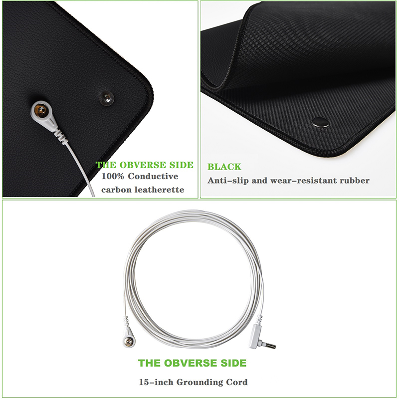 10e3-10e5 Ohms Resistance Grounding Mat with 2mm Thickness and Custom Logo Available Earthing Sheet