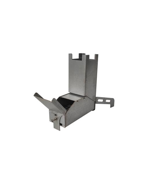 Silver Outdoor Cooking 25cm Stainless Steel Rocket Stove/Mini Rocket Stove