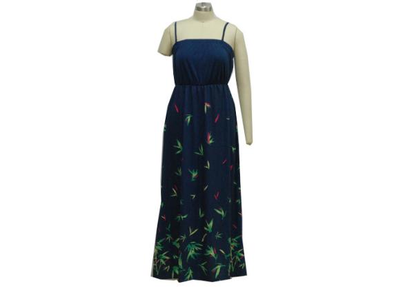 Elastine Waist Gradient Womens Slip Dress , Viscon Summer Casual Maxi Dresses