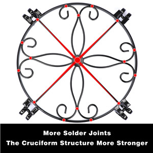 Стальная ржавчина Железный завод стойка для цветочного горшка Тяжелый грузовой горшок держатель Внутреннее наружное оформление