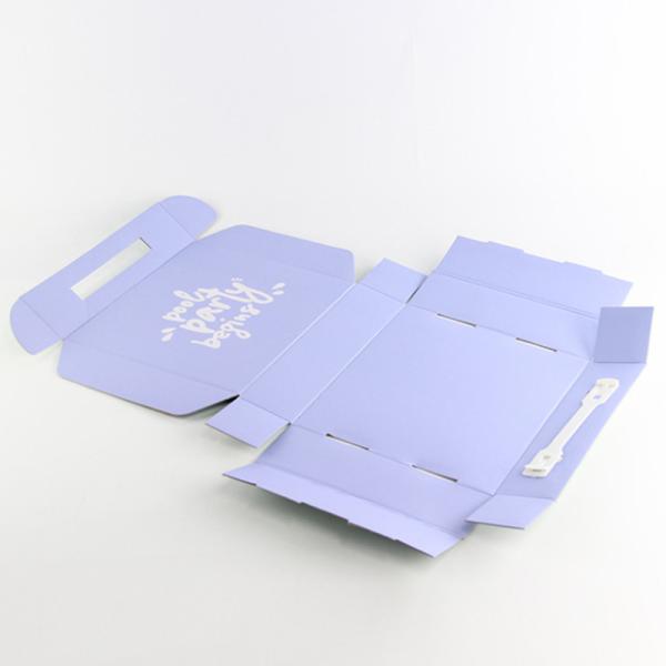 Recycled Cardboard Mailer Boxes Briefcase With Handle Ribbon Ecofriendly Printed Mailer Boxes