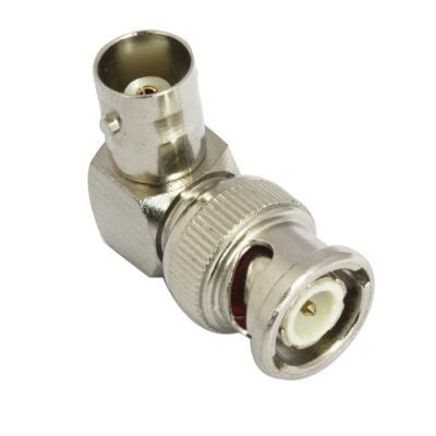 Homem do ângulo direito BNC ao áudio do conector coaxial do CCTV do divisor de BNC e ao sinal de vídeo fêmeas Transmiter