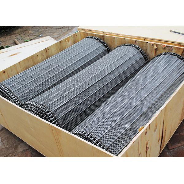Chain Link 1mm Ss Wire Mesh Conveyor Belt For Oven Baking Bakery