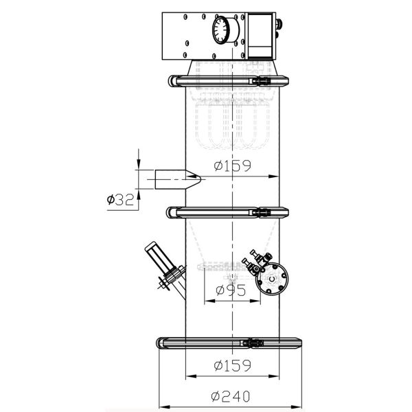транспортера вакуума порошка часа 6000kg оборудование пневматического вспомогательное