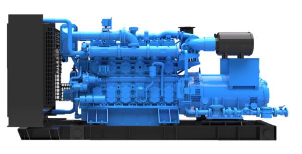 39.6L Syngas Natural Gas Engine 200mm 6 Cylinders Water Cooling
