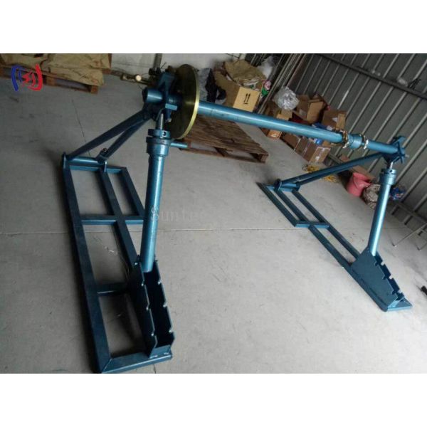 Portable Detachable Cable Reel Stand with 30-100KN Rated Load for 1600-3000mm Dia Reels