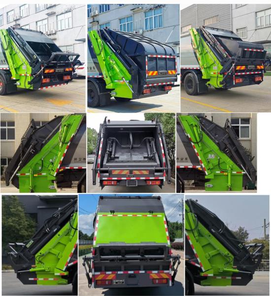 Rubbish Collection Vehicle Compression Garbage Truck With Hydraulic