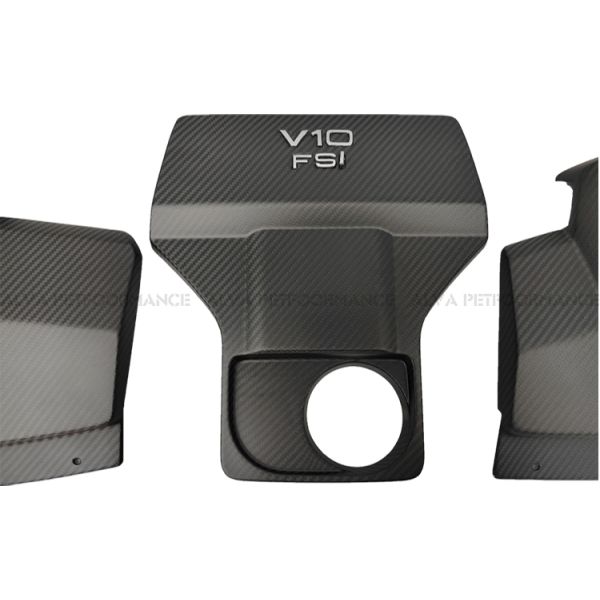 Excellent Fitment Dry Carbon Fiber Engine Cover Replacement Component Audi R8 2020 Plus Condition