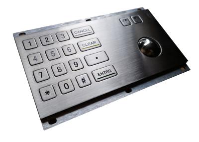 teclado industrial chave de 150mA 16 PS/2 IP65 com Trackball