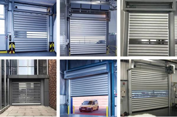 Stainless Steel Pvc Rapid Roller Doors Automatic Shutter 220V Motor Operate