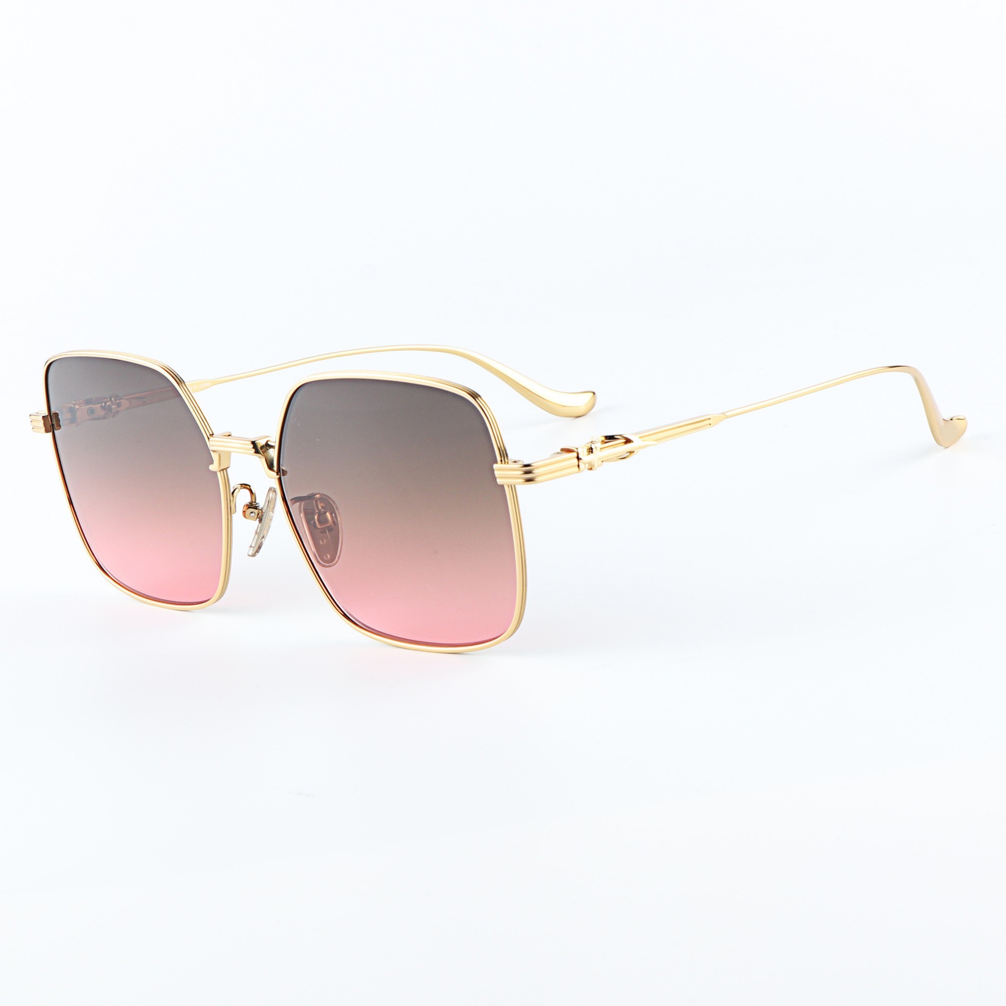 New Ladies Dream Color Oversize Square Titanium Shade Frames Premium Uv protection Customizable Sunglasses Shenzhen Wholesaler