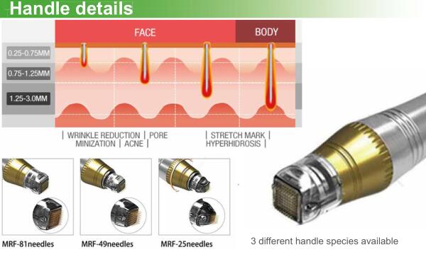 Fractional Radiofrequency Micro Needling Machine For Skin Rejuvenation 25/49/81 Pins 5MHZ