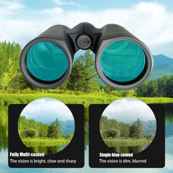 Sightseeing 10X42/8X42 Adults Bak4 Prism Binoculars Antifog IPX7 Waterproof Hunting