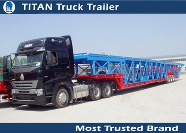 White , green , red Semi auto Transportation car trailer hauler Mechanical suspension