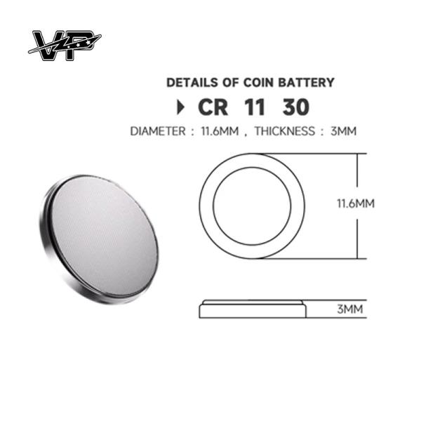 VP Coin CR Cells 1130 3V Lithium Button Battery CR1130 60mAH 0.9g