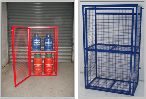Outdoor Gas Cylinder Cages Safety Cages For Gas Bottles OEM / ODM Welcome