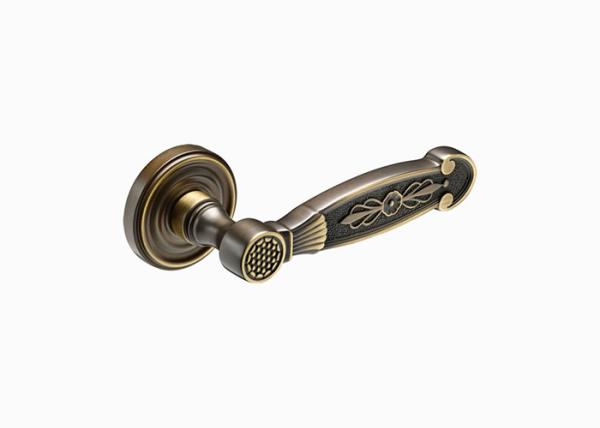 Brass Entrance Classic Door Handles And Keys 137mm 60mm OEM Support