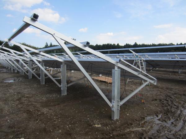 Aluminium Solar Panel Mounting System Solar Energy Groung Mounting Strong Structure