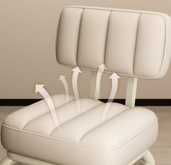 Customizable Soft Padded Short Stool With Back Support 100kg Weighing Capacity